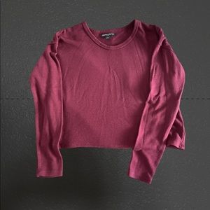 Brandy Melville Magenta/Burgundy Long sleeve, thick material, slightly used.